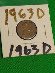 lot 91 image: 1963 D  PENNY