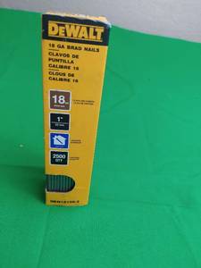 lot 76 image: DEWALT 18 GAUGE BRAD NAILS