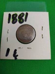 lot 84 image: 1881 PENNY