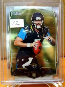 lot 12 image: ROOKIE - 2014 Topps Chrome Blake Bortles Refractor Rookie RC #187 NM-M