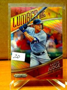 lot 20 image: INSERT - 2019 Panini Prizm Lumber Inc. #6 Aaron Judge - NM-MT $