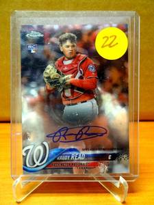 lot 22 image: ROOKIE AUTO - 2018 Topps Chrome Rookie Autographs #RA-RR RAUDY REED Auto Nationals Card $$