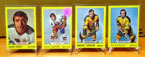 lot 32 image: VINTAGE 1973-1974 TOPPS NHL LOT - DANNY GRANTCRAIG CAMERONMARSHALL JOHNSTON& TED MCENELLY $$