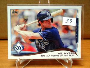 lot 33 image: 2014 Topps Will Myers Tampa Bay Rays #333
