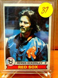 lot 37 image: VINTAGE 1979 Topps #40 Dennis Eckersley Red Sox