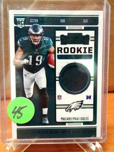 lot 45 image: ROOKIE RELIC - J.J. ARCEGA-WHITESIDE 2019 Panini Contenders Rookie Ticket Jersey RELIC RTS-18