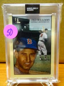 lot 50 image: BIG $ ITEM - Topps Project 2020 #90 Ted Williams 1954 Topps #250 by Oldmanalan $$$