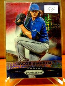lot 54 image: 2015 Panini Prizm Jacob deGrom #78 RWB Prizm Refractor SP - $$$