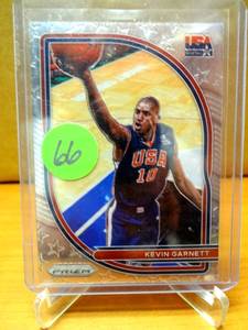 lot 66 image: 2020-21 Panini Prizm USA Basketball Kevin Garnett #4 USA