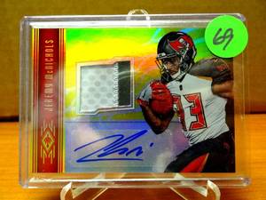 lot 69 image: VERY RARE ROOKIE RPA 1649 - Jeremy McNichols 2017 Phoenix Rookie Jersey Auto Card #RAJ-JM Serial #244299 $$$