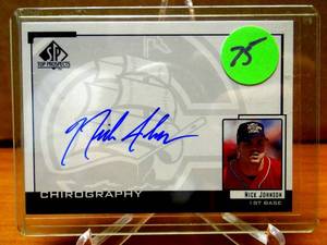 lot 75 image: ROOKIE PROSPECTS AUTO - 2000 SP Top Prospects Chirography #NJ Nick Johnson AUTO