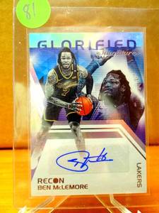 lot 81 image: AUTO - 2020-21 Panini Recon Ben McLemore Glorified Signatures Auto #GS-BML Lakers $$$