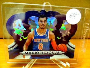 lot 85 image: RARE 1ST OFF THE LINE LIMITED 0125 - 2018-19 Panini Crown Royale Purple Crystal 25 Mario Hezonja #194 $$$
