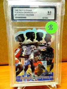 lot 96 image: GRADED MINT - 1995-96 Antonio McDyess Pacific Prisms Platinum Die Cut #P1 Alabama  $$$