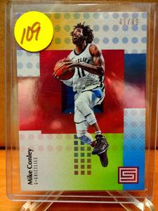 lot 109 image: RARE LIMITED EDITION 4189 - 2017-18 Panini Status Mike Conley, Memphis Grizzlies $$