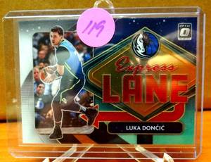 lot 119 image: Luka Doncic 2020-21 Panini Donruss Optic #13 Express Lane Insert