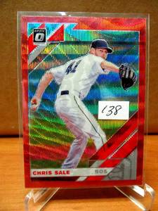 lot 138 image: 2019 Panini Donruss Optic Red Wave Prizm Chris Sale #102