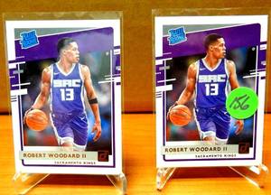 lot 156 image: ROOKIE LOT - Robert Woodard II 2020-21 Donruss #219 Rated Rookie RC (Kings)