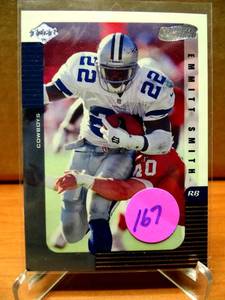 lot 167 image: 1999 Collectors Edge Preview Supreme #ES - Emmitt Smith Dallas Cowboys HOFer