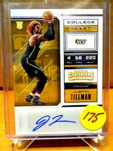 lot 175 image: ROOKIE AUTO - Justin Tillman 2018-19 Panini Contenders Draft Picks RC AUTO $$$