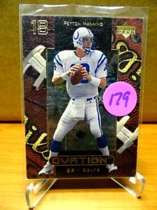 lot 179 image: 1999 UD Ovation #23 Peyton Manning HOF Class of 2021 Indianapolis Colts $$