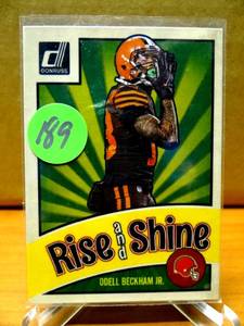 lot 189 image: 2020 Panini Donruss RISE AND SHINE Magnet #8 ODELL BECKHAM JR $$$