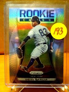 lot 193 image: SILVER ROOKIE - 2021 DEIVI GARCIA Panini Prizm Rookie Class Silver Insert RC #RC25 Prizm Yankees $$