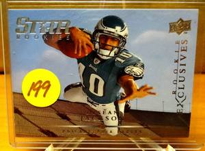 lot 199 image: ROOKIE EXCLUSIVE - DeSean Jackson 2008 Upper Deck Rookie Exclusives Star Rookie RC Eagles $$