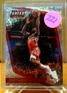 lot 221 image: 2018-19 Panini Threads  Dazzle - James Harden - Houston Rockets - #76 $$