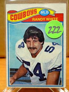 lot 222 image: DALLAS COWBOYS - 1977 TOPPS FOOTBALL  Randy White Cowboys card #342 2nd year card