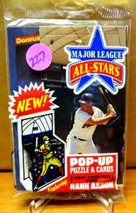 lot 227 image: 1986 Donruss Major League All-Stars Pop Up Puzzle Unopened Pac - SEALED