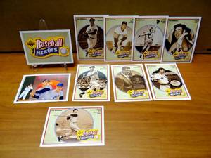 lot 239 image: 1992 Upper Deck Ted Williams Baseball Heroes (10) Insert Card Set Lot Red Sox $$