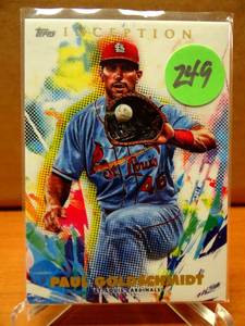 lot 249 image: Paul Goldschmidt 2020 Topps Inception Base Card #90 Cardinals 087