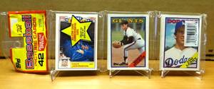 lot 268 image: 1988 Topps Rack Pack (42 CARDS) K Puckett  Glavine RC Chase