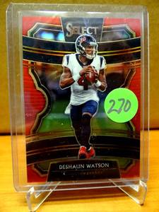 lot 270 image: RARE LIMITED 8399 - 2019 Panini Select Concourse Red Prizm 99 Deshaun Watson #42 $$$