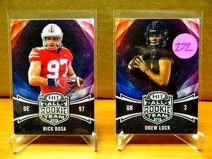 lot 272 image: ROOKIE LOT - 2019 Sage Hit All Rookie Team #138 Nick Bosa & Drew Lock Rookie #131
