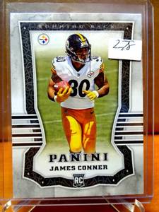lot 278 image: ROOKIE - 2017 Panini Rookies Knights Templar James Conner #123 Rookie