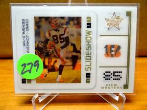 lot 279 image: RARE LIMITED 198250 - 2004 Rookies & Stars Slideshow View Masters Football Card #SS4 Chad Johnson 250 $$