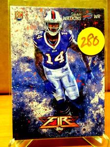lot 280 image: ROOKIE - 2014 Topps Fire Sammy Watkins RC #124 $$