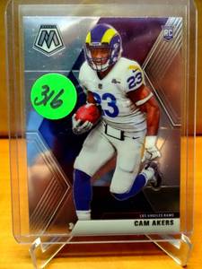 lot 316 image: ROOKIE CARD - Cam Akers 2020 Panini Mosaic Football #221 Los Angeles Rams ROOKIE