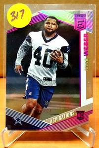 lot 317 image: RARE DIE CUT  LIMITED ROOKIE 2224 - MIKE WEBER 2019 DONRUSS ELITE #176 ROOKIE ASPIRATIONS DIE-CUT $$