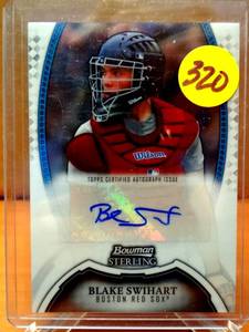 lot 320 image: ROOKIE AUTO - 2011 Bowman Sterling Prospects #BSP-BSW - Blake Swihart Rookie Auto $$