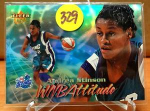lot 329 image: 2000 Ultra WNBA WNBAttitude #1 Andrea Stinson Charlotte Sting