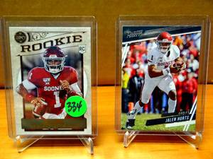 lot 334 image: RISING STAR ROOKIE - PHILADELPHIA EAGLES QB, JALEN HURTS LEGACY 142 & PRSTIGE 248 $$