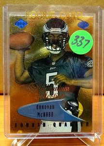 lot 337 image: SUPERSTAR ROOKIE - Donovan McNabb Rookie 1999 Collectors Edge Millennium Collection #193 $$