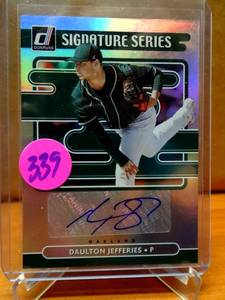 lot 339 image: AUTO CARD - 2021 PANINI DONRUSS SIGNATURE SERIES DAULTON JEFFERIES AUTO #SS-DJ $$