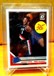 lot 365 image: ROOKIE CARD - Nassir Little Rookie 2019-20 Panini Donruss Optic #154 Portland Trail Blazers