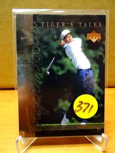 lot 371 image: ROOKIE CARD - 2001 Upper Deck Tiger Woods Tiger Tales TT4 Rookie Card RC