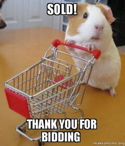 lot 299 image: WE LOVE OUR CUSTOMERS - THANKS FOR BIDDING