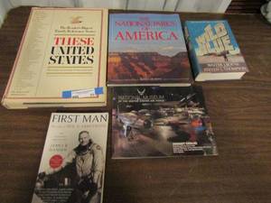 lot 55 image: 3 books- National parks of Arizona, First man Life of Neil Armstrong, National Air Force book